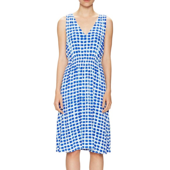 kate spade Dresses & Skirts - Kate Spade Island Stamp Tie Back Dress in Blue